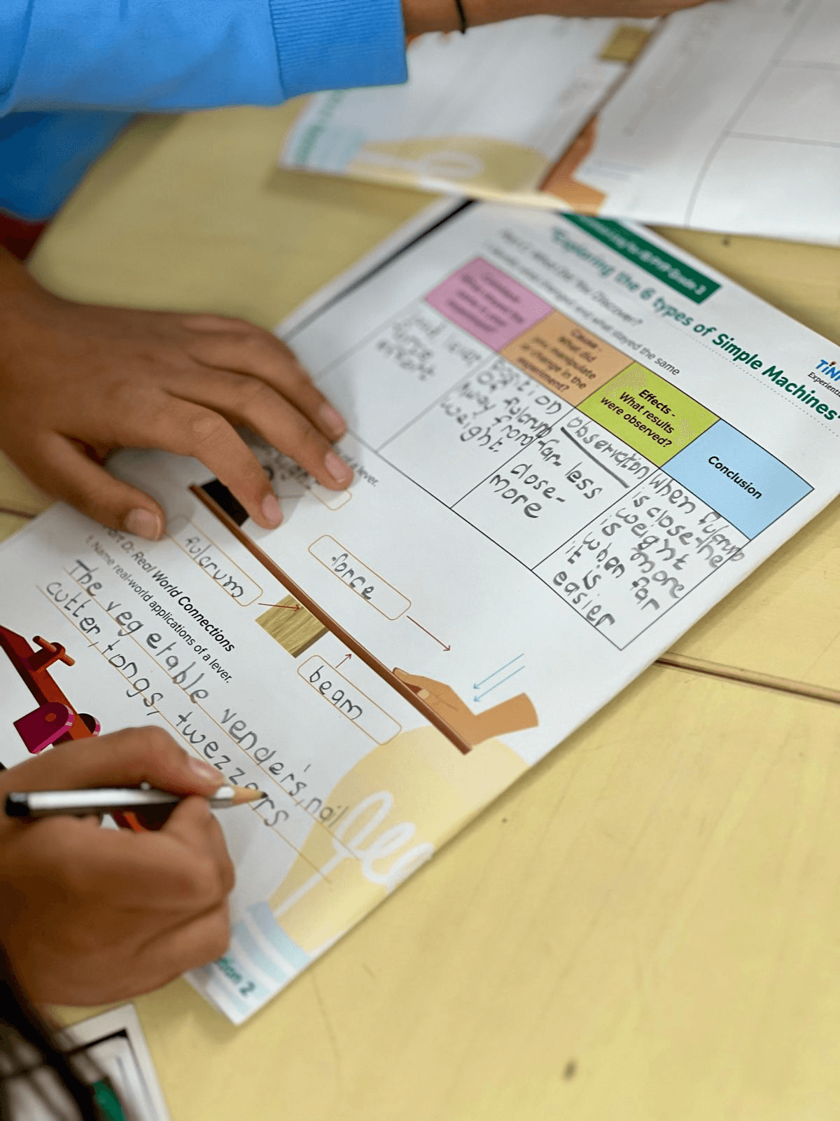Learner solving Math